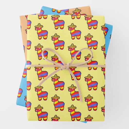 Donkey Pinata. Inpakpapier Vel (In situ)