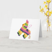 Donkey Pinata Kaart (Gele Bloem)
