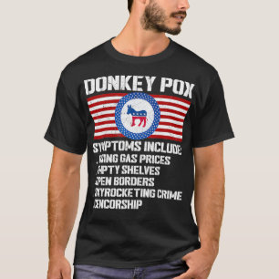 Donkey Po Symptoms Conservative Republican T-shirt