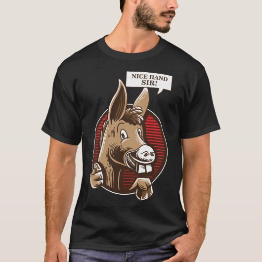 Donkey Poker Player Shirt - Texas Holdem Poker (Voorkant)