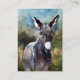 Donkey Portrait ArtCard Visitekaartje