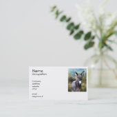 Donkey Portrait Visitekaartje (Staand voorkant)