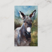 Donkey Portrait Visitekaartje (Achterkant)
