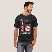 Donkey pox de ziekte die Amerika verwoest en grapp T-shirt (Voorkant volledig)