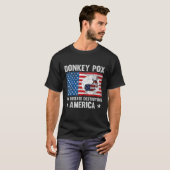 Donkey pox de ziekte die Amerika verwoest en grapp T-shirt (Voorkant volledig)