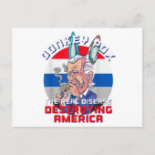 Donkey Pox Great MAGA King Trump UltraA MAGA US In Briefkaart (Voorkant)