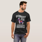 Donkey Pox the disease Destroming America Donkey T-shirt (Voorkant volledig)
