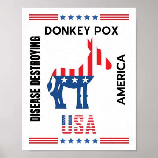 Donkey Pox The Disease Destroying America Lovely Poster (Voorkant)