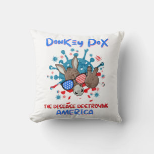 Donkey Pox the Disease die Amerika verwoest Kussen