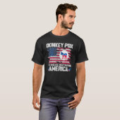 Donkey Pox the Disease vernietigt Amerika Donkeypo T-shirt (Voorkant volledig)