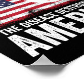 Donkey Pox the Disease vernietigt Amerika Poster (Hoek)