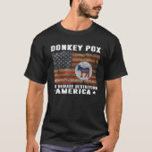  Donkey Pox vernietigt Amerika Funny Anti J T-shirt (Voorkant)