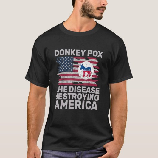 Donkey Pox Wonky Donkey Pox The Disease Destroying T-shirt (Voorkant)