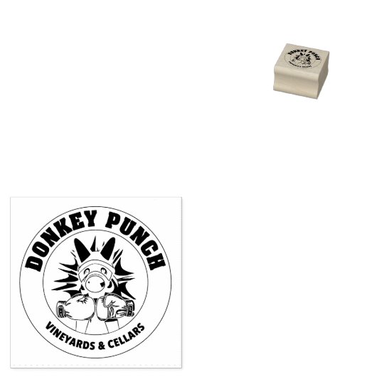 Donkey Punch Stamp Rubberstempel (Gestempeld)