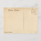  Donkey & Puppy Dog in Manger Old Barnyard Feestdagenkaart (Achterkant)