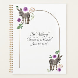 Donkey Purple Floral Wedding Planner