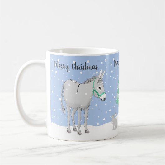 Donkey Rabbit SneeuwkerstMok Koffiemok (Links)