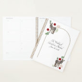 Donkey Red Floral Rustic Wedding Planner (Display)
