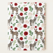 Donkey Red Floral Rustic Wedding Planner (Achterkant)