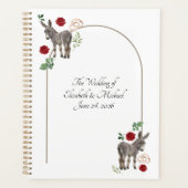 Donkey Red Floral Wedding Planner (Voorkant)