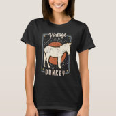 Donkey  Retro Classic Animal Love 1 T-shirt (Voorkant)
