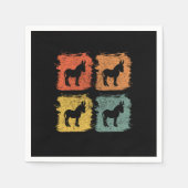 Donkey Retro Pop Art Servet (Voorkant)