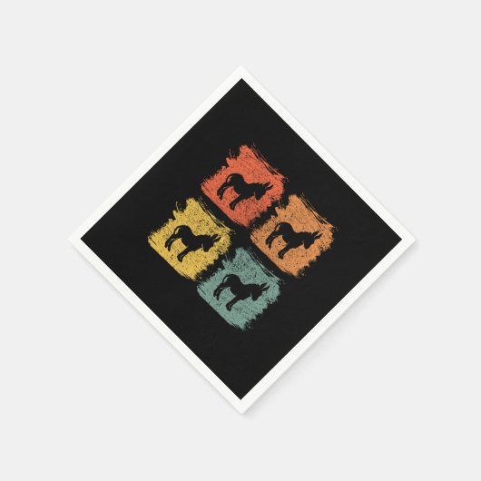 Donkey Retro Pop Art Servet (Hoek)