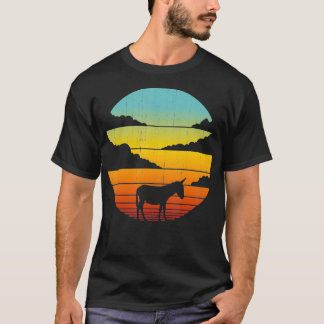 Donkey Retro Vintage Style 60s 70s Farm Gifts Men  T-shirt