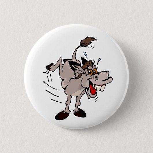 Donkey Ronde Button 5,7 Cm (Voorkant)