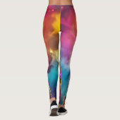 Donkey Roze Bril, Regenboog Haar Leggings (Achterkant)