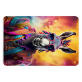 Donkey Roze Bril, Regenboog Haar Magneet (Horizontaal)