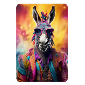 Donkey Roze Bril, Regenboog Haar Magneet