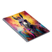 Donkey Roze Bril, Regenboog Haar Notitieboek (Rechterzijde)