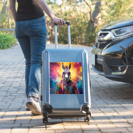 Donkey Roze Bril, Regenboog Haar Sticker