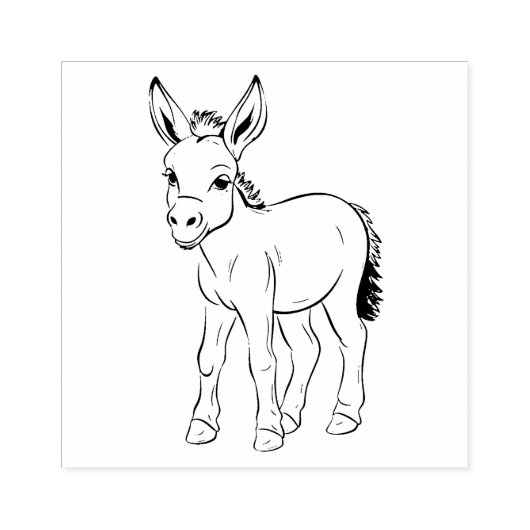 Donkey Rubberstempel (Afrduk)