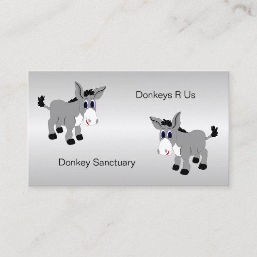 Donkey Sanctuary Visitekaartje (Voorkant)