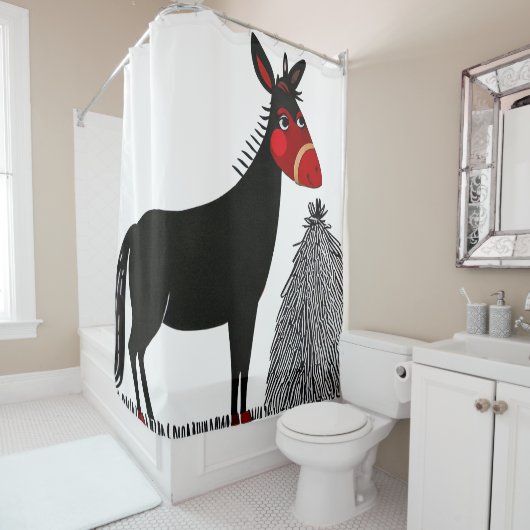 Donkey Shower Curtain Douchegordijn (In situ)