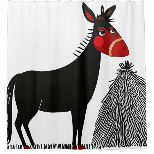 Donkey Shower Curtain Douchegordijn (Voorkant)