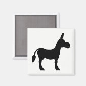 Donkey Silhouette Magneet (Voorkant / Achterkant)