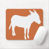 Donkey Silhouette Mousepad Muismat (Met muis)