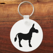 Donkey Silhouette Sleutelhanger (Voorkant)