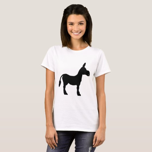 Donkey Silhouette T-shirt (Voorkant volledig)