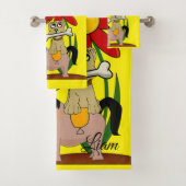 Donkey Sombrero Mexican Hands Bathroom Towel sets Bad Handdoek (Insitu)