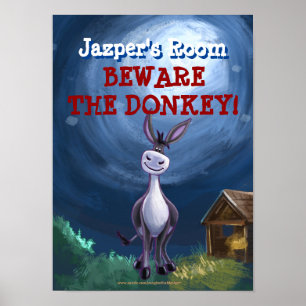 Donkey Stationery Poster
