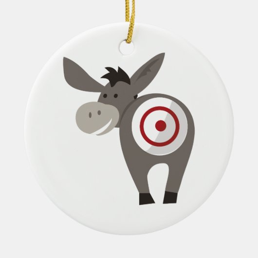 Donkey Target Keramisch Ornament (Voorkant)