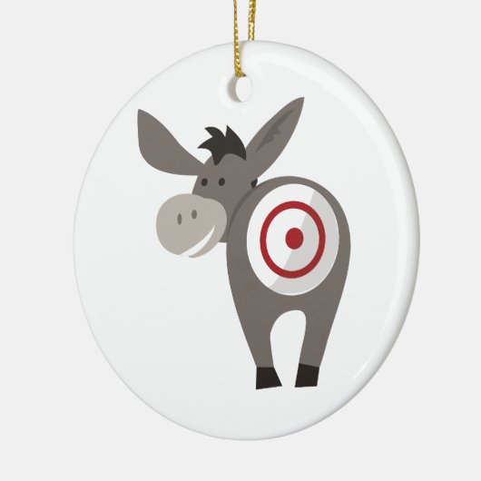 Donkey Target Keramisch Ornament (Links)
