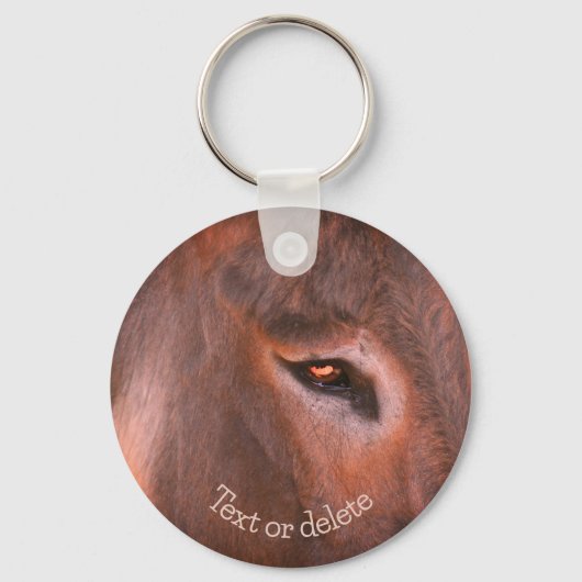 Donkey Thoughts Animal Gepersonaliseerd Sleutelhanger (Voorkant)