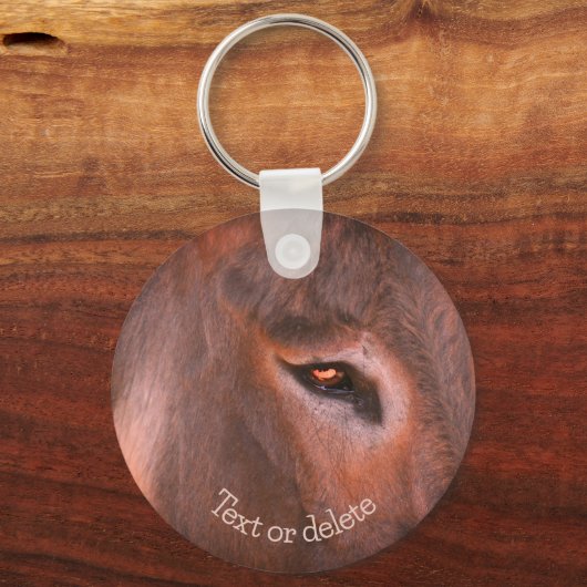 Donkey Thoughts Animal Gepersonaliseerd Sleutelhanger (Achterkant)