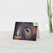 Donkey Thoughts Boerderij Dierlijk Dank je creditc Bedankkaart (Voorkant)