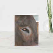 Donkey Thoughts Farm Animal Note Kaart (Voorkant)
